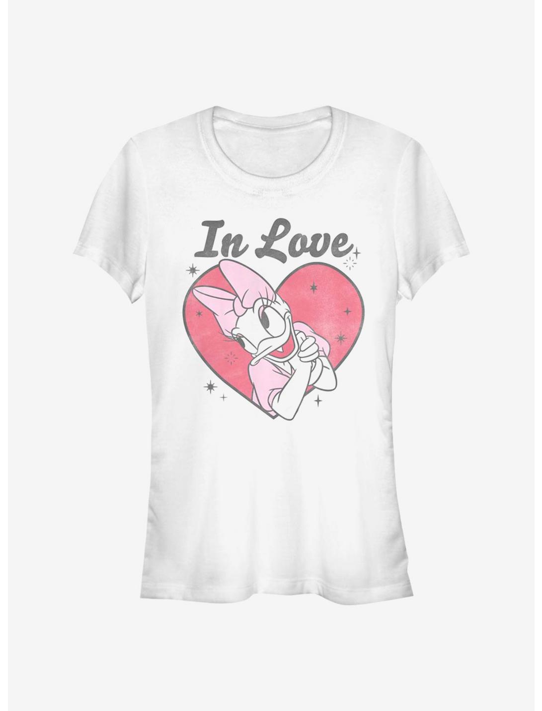 Disney Daisy Duck In Love Daisy Girls T-Shirt, WHITE, hi-res