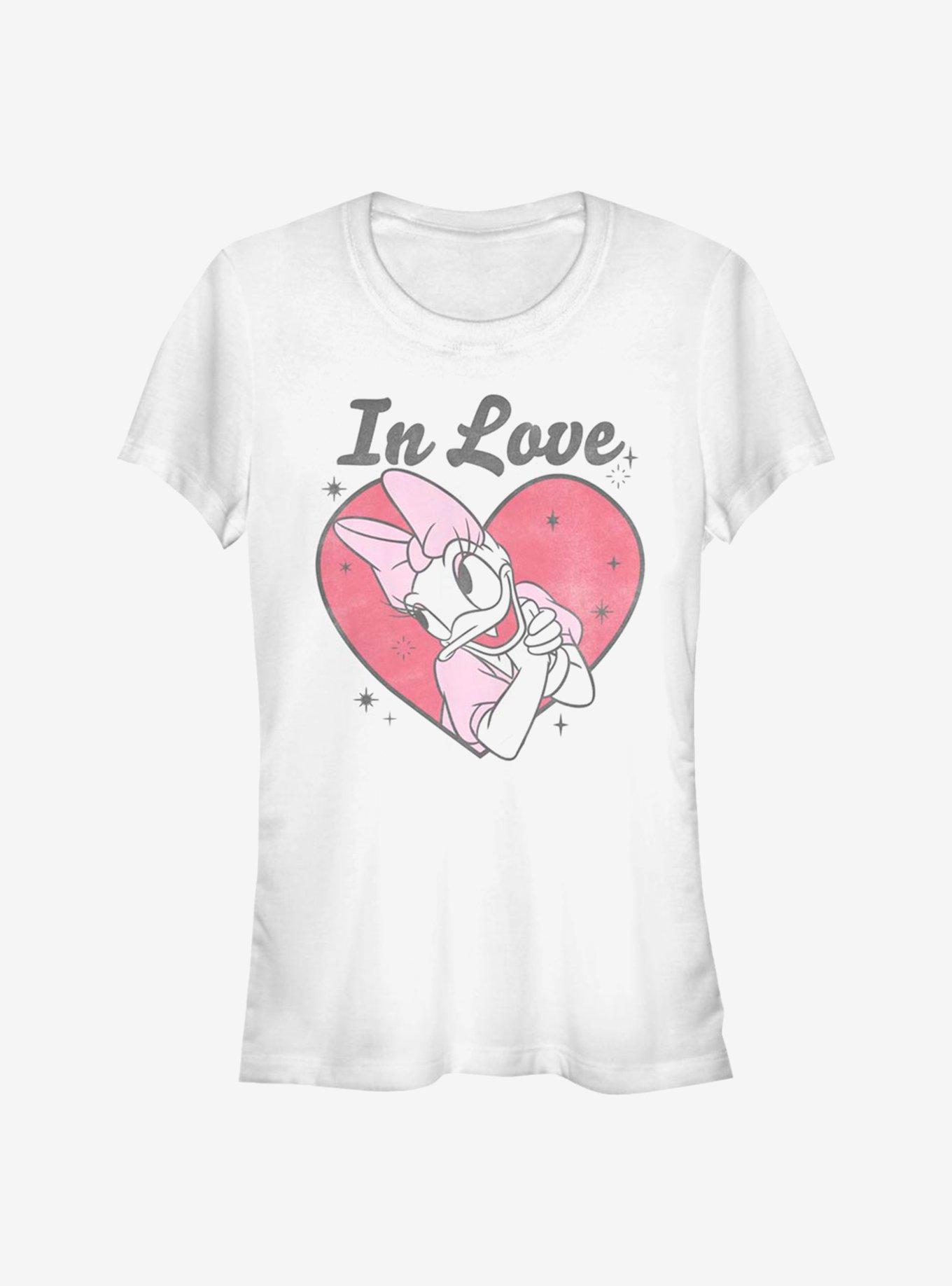 Disney Daisy Duck In Love Daisy Girls T-Shirt, WHITE, hi-res