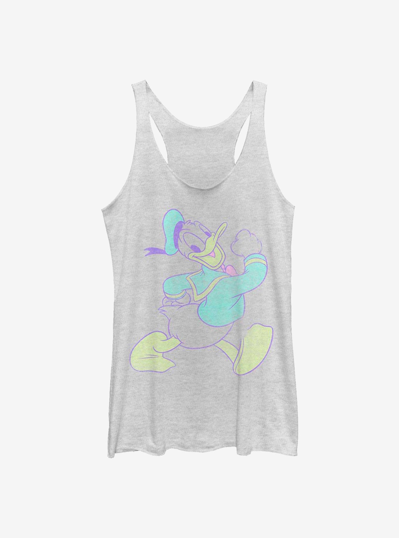 Disney Donald Duck Neon Donald Girls Tank, WHITE HTR, hi-res