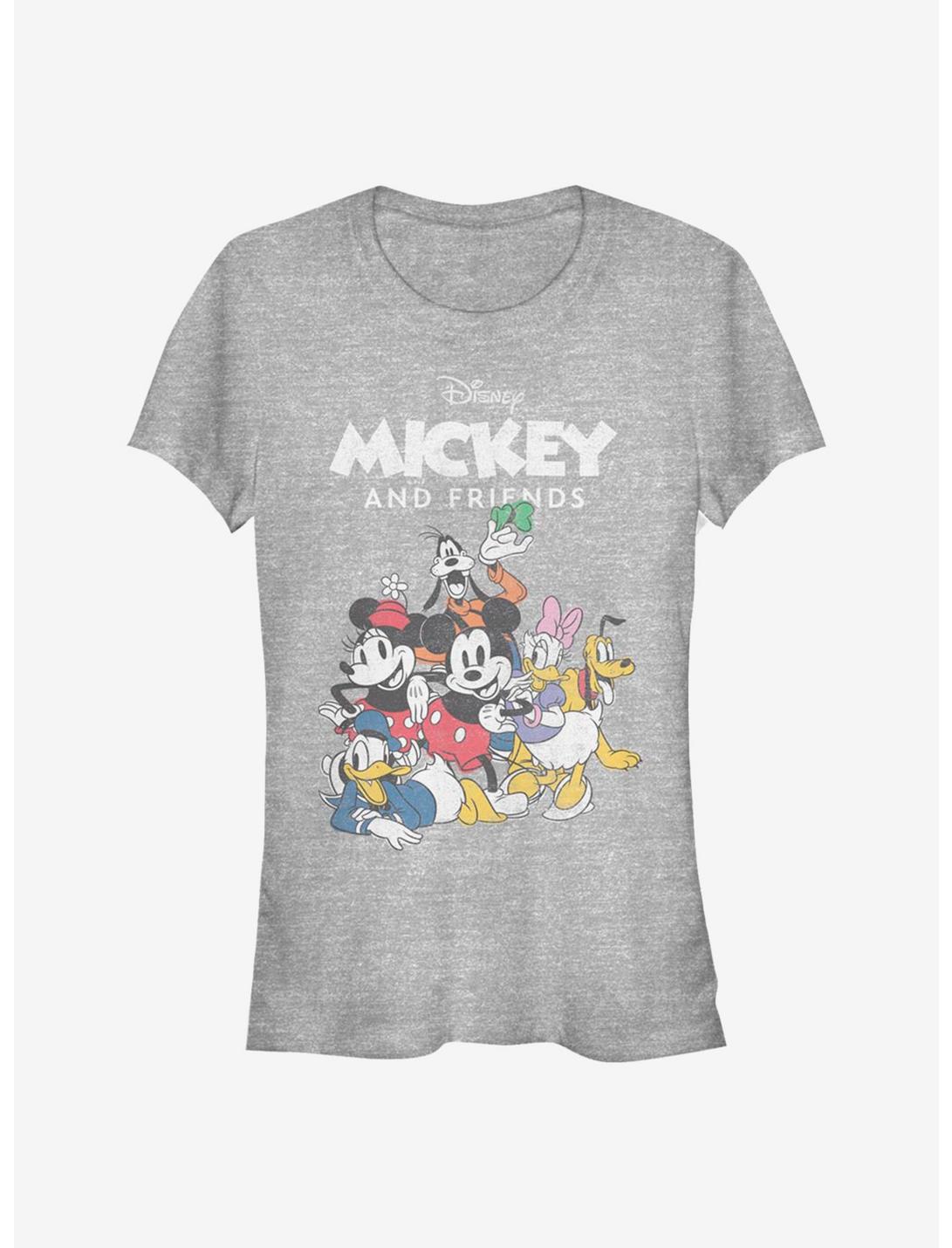 Disney Mickey Mouse Mickey Freinds Group Girls T-Shirt, ATH HTR, hi-res