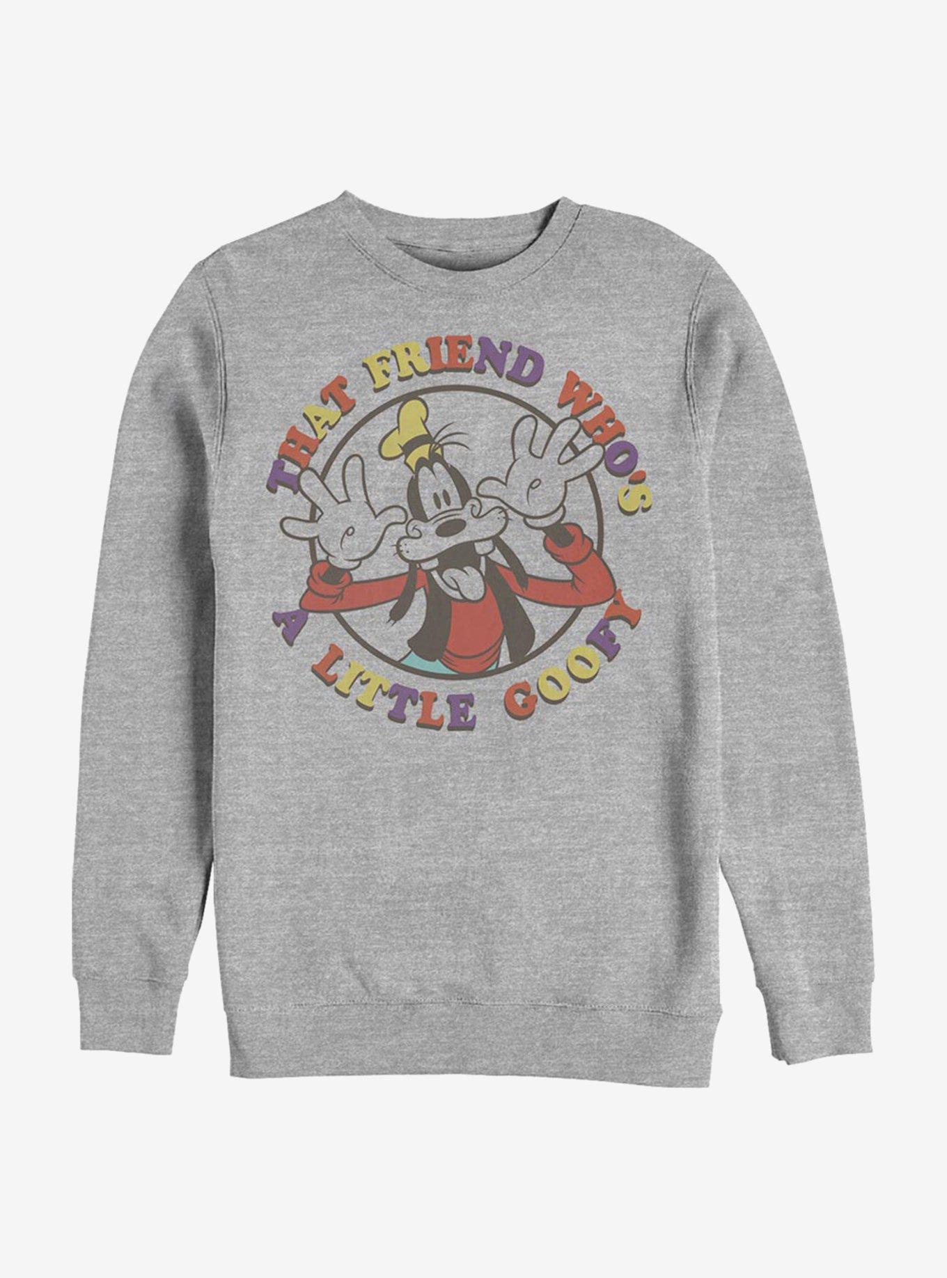 Disney Goofy A Little Goofy Crew Sweatshirt, ATH HTR, hi-res