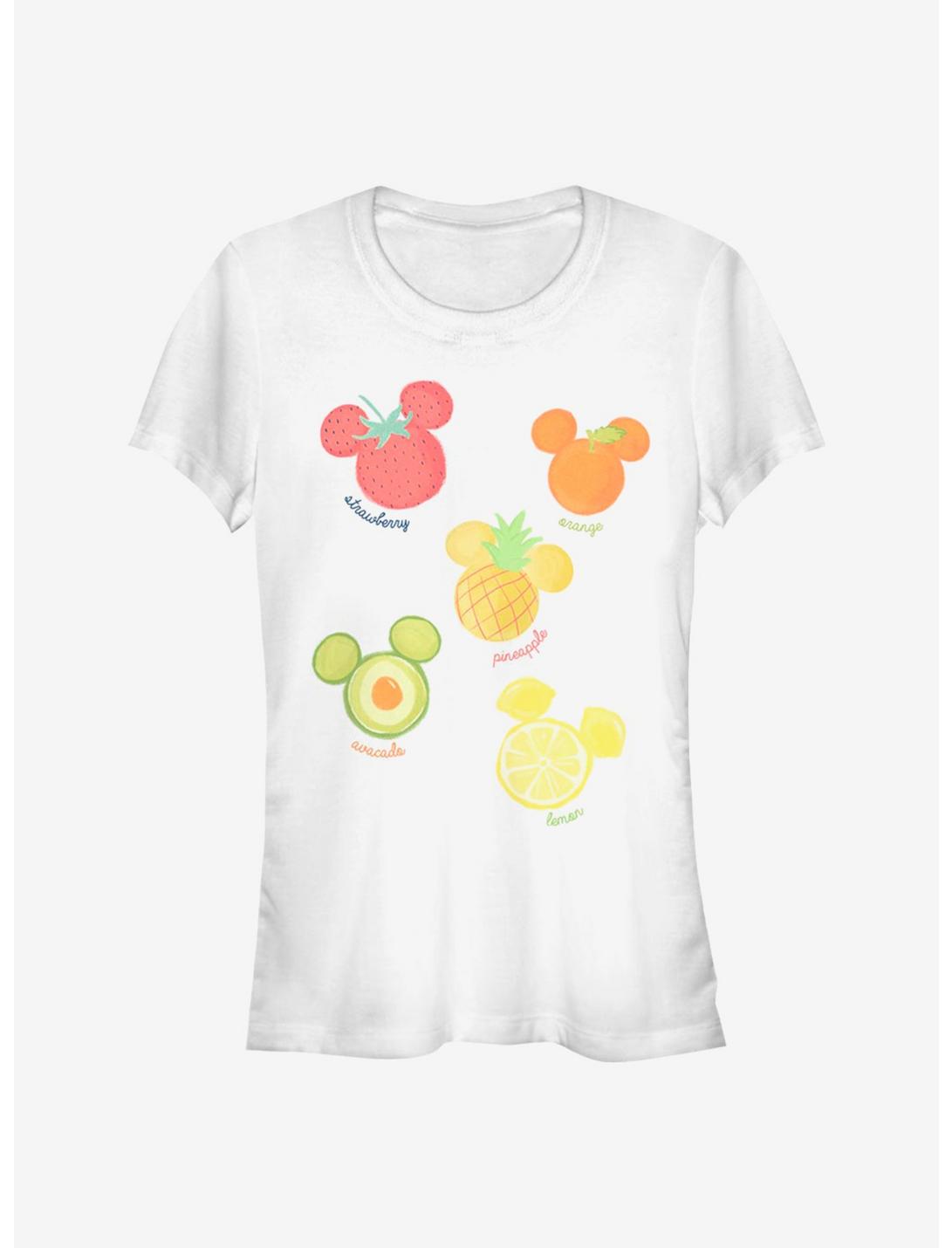 Disney Mickey Mouse Assorted Fruit Girls T-Shirt, WHITE, hi-res