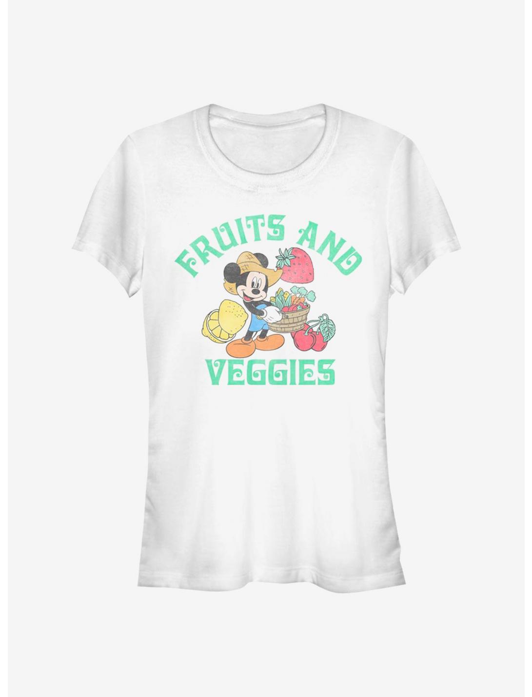 Disney Mickey Mouse Fruits And Veggies Girls T-Shirt, WHITE, hi-res