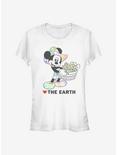 Disney Mickey Mouse Heart The Earth Girls T-Shirt, WHITE, hi-res