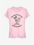 Disney Mickey Mouse Kindness Girls T-Shirt, LIGHT PINK, hi-res