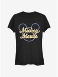 Disney Mickey Mouse Mickey Script Girls T-Shirt, BLACK, hi-res