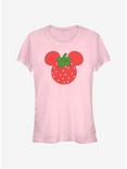 Disney Mickey Mouse Strawberry Ears Girls T-Shirt, LIGHT PINK, hi-res