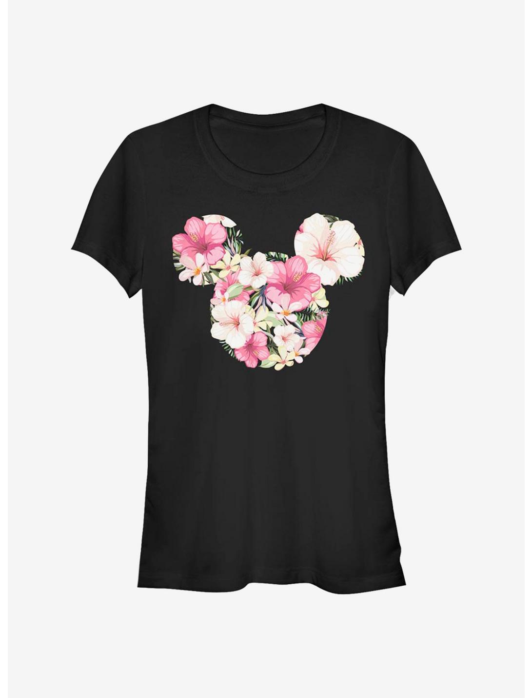 Disney Mickey Mouse Tropical Mouse Girls T-Shirt, BLACK, hi-res