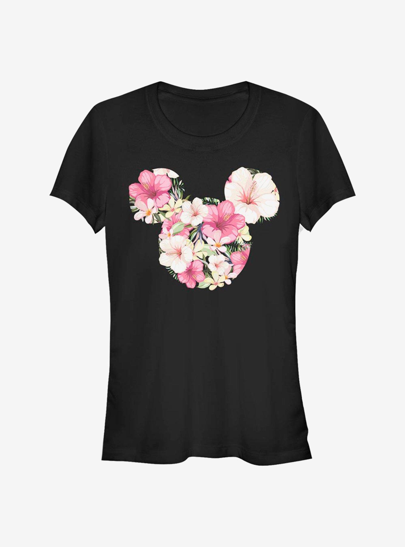 Disney Mickey Mouse Tropical Mouse Girls T-Shirt, BLACK, hi-res