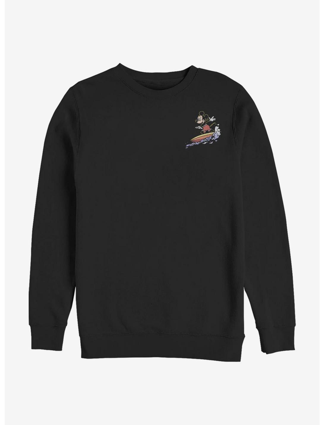 Disney Mickey Mouse Mickey Surf Crew Sweatshirt, BLACK, hi-res