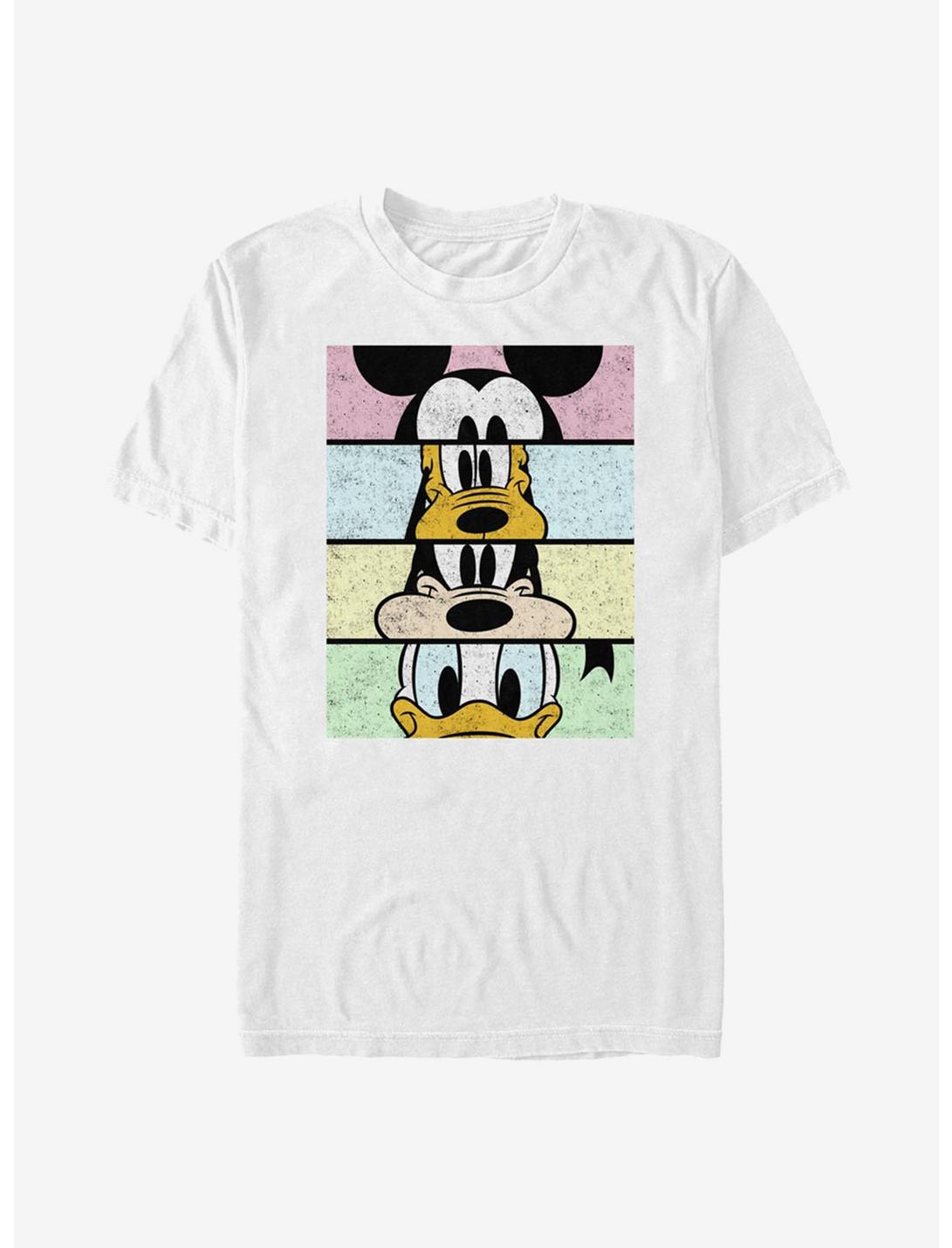 Disney Mickey Mouse Crew Faces T-Shirt, WHITE, hi-res