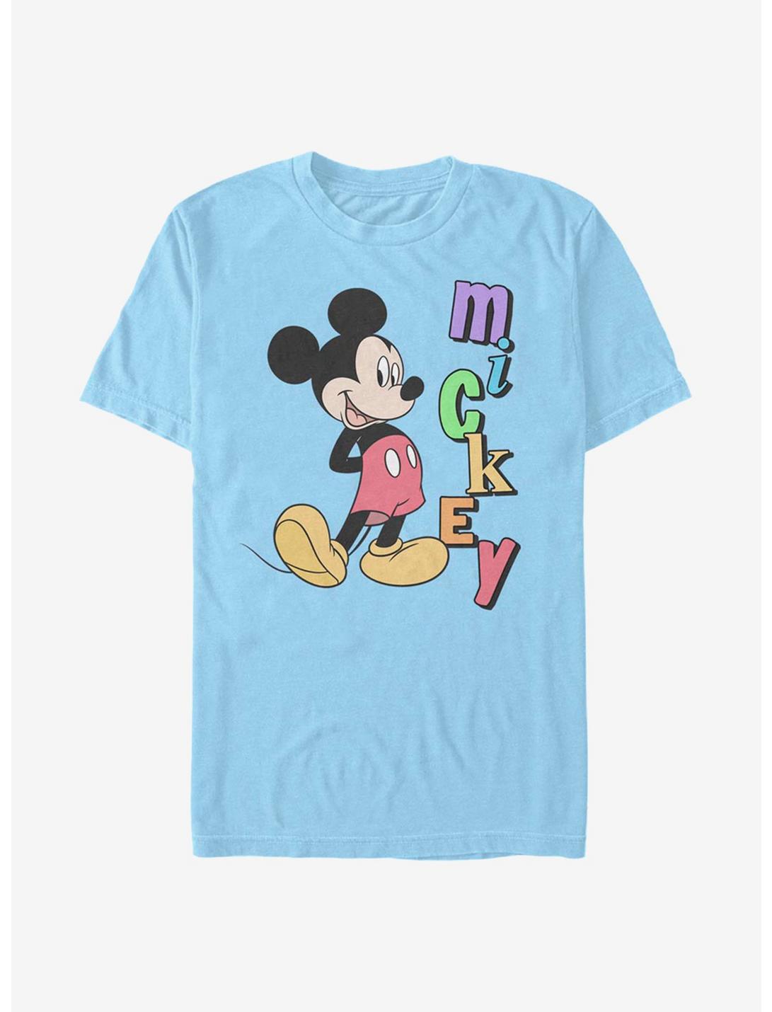 Disney Mickey Mouse Mickey Name T-Shirt, LT BLUE, hi-res