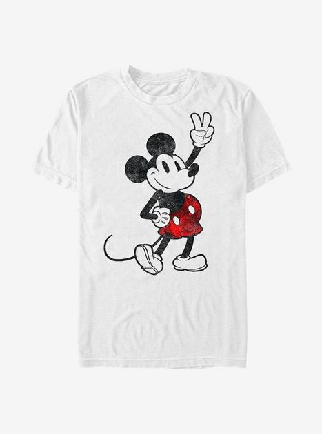 Disney Mickey Mouse Red Pants T-Shirt - WHITE | Hot Topic