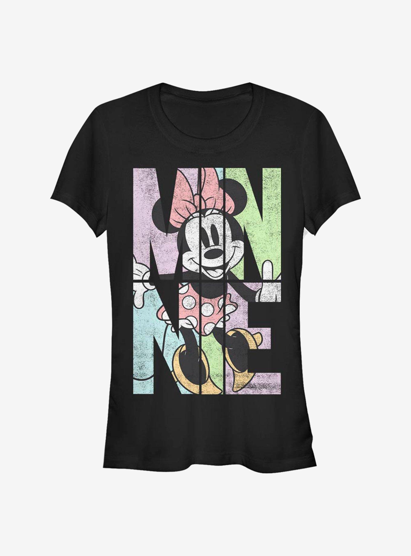 Disney Minnie Mouse Minnie Name Fill Girls T-Shirt, BLACK, hi-res