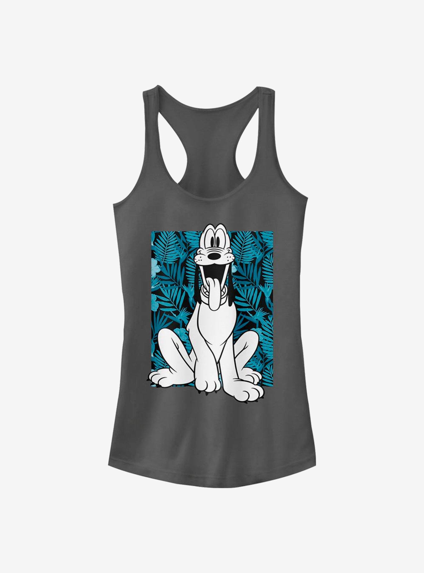 Disney Pluto Plants Girls Tank, CHARCOAL, hi-res