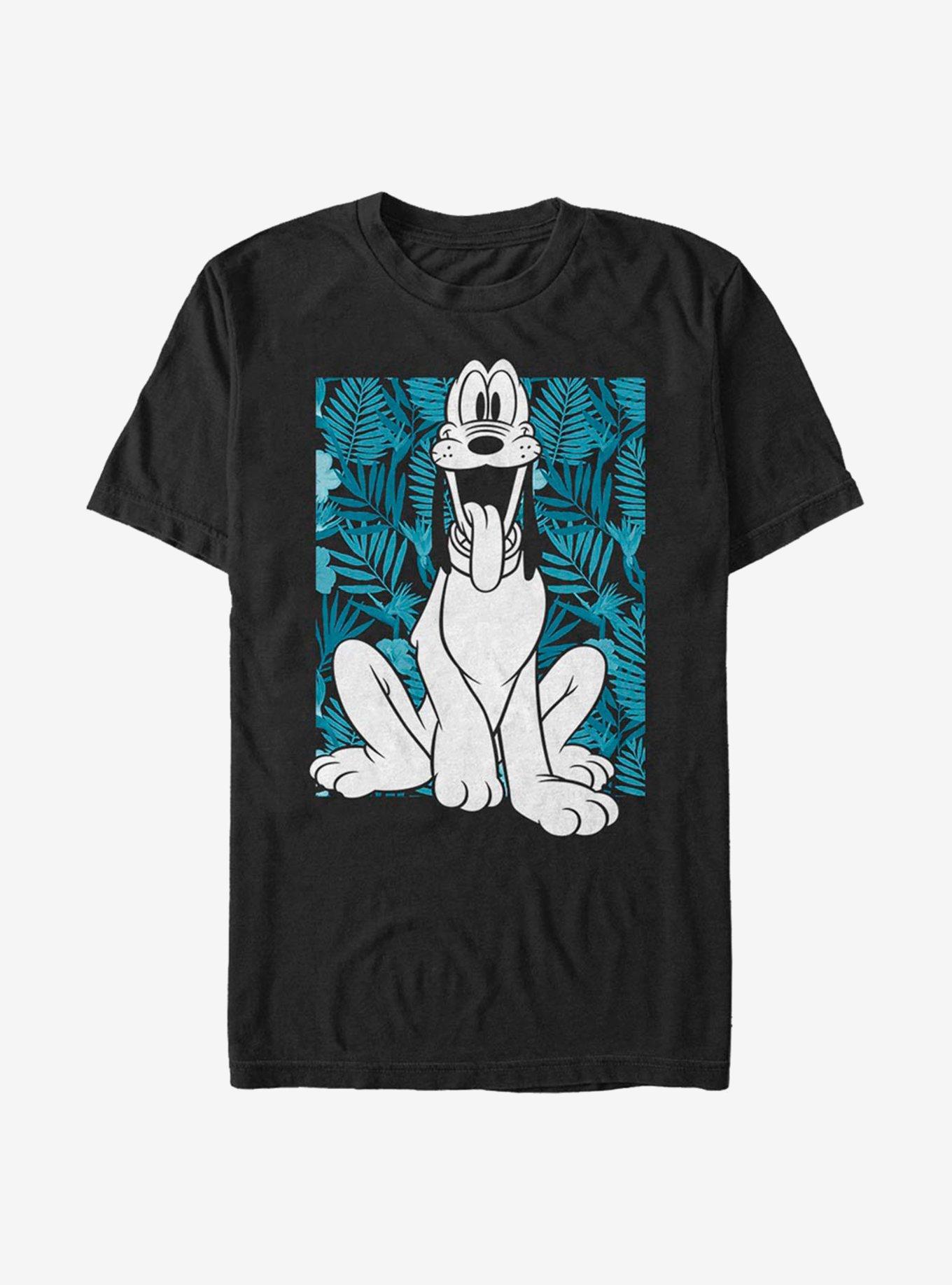 Disney Pluto Plants T-Shirt, BLACK, hi-res