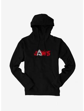 Universal Jaws Font Red Shark Hoodie, , hi-res