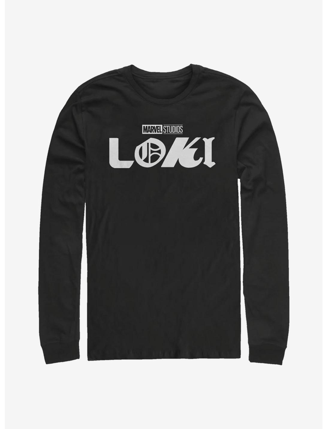 Marvel Loki Logo Long-Sleeve T-Shirt, BLACK, hi-res