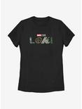 Marvel Loki Logo Womens T-Shirt, BLACK, hi-res