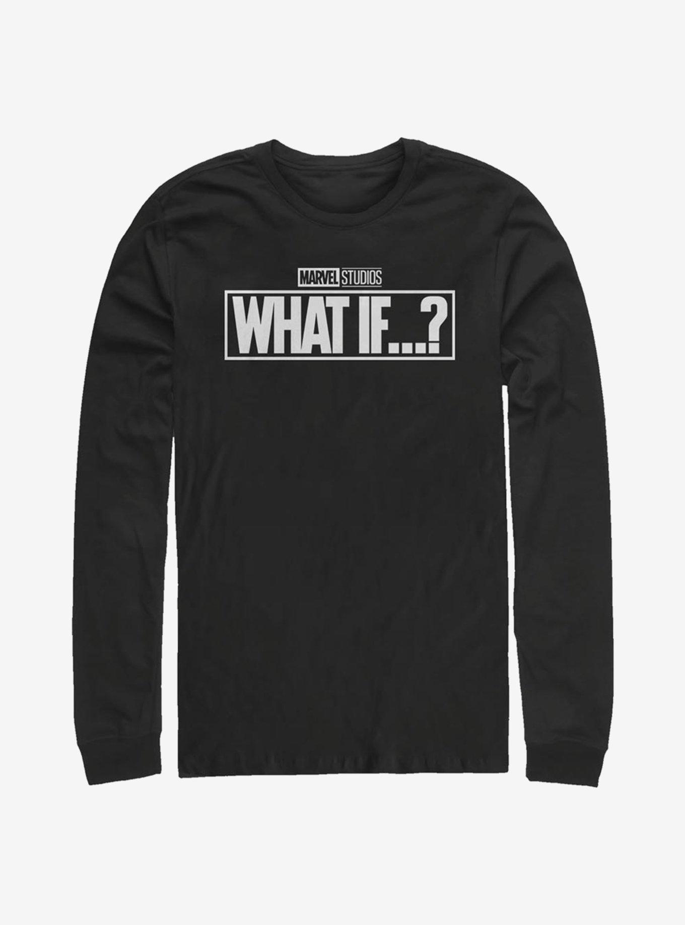 Marvel What If...? Logo Long-Sleeve T-Shirt, BLACK, hi-res