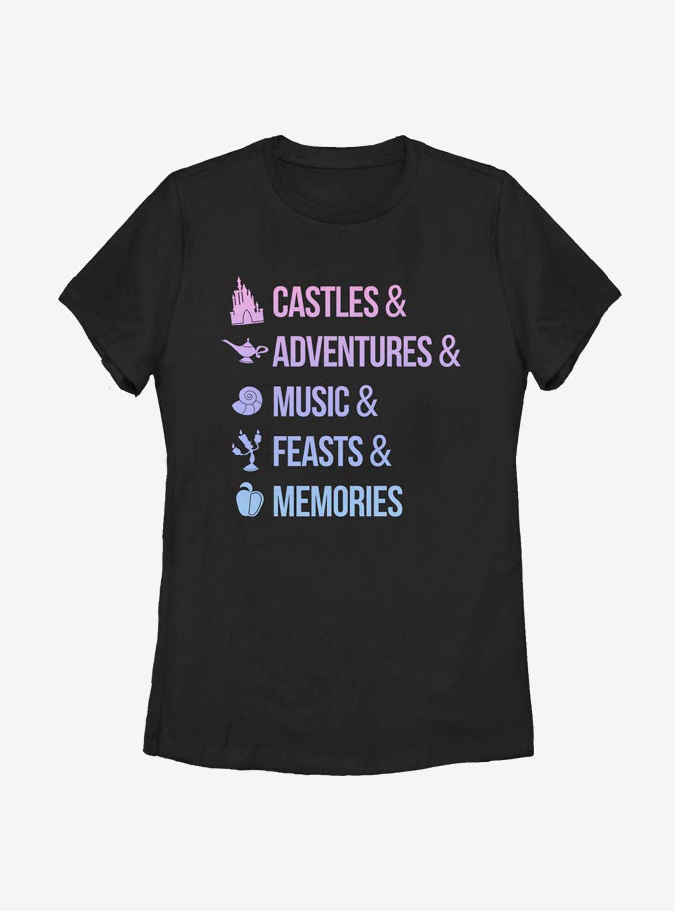 Disney Princesses Just Disney Things Womens T-Shirt, BLACK, hi-res