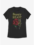 Disney Beauty And The Beast The Rose Womens T-Shirt, BLACK, hi-res