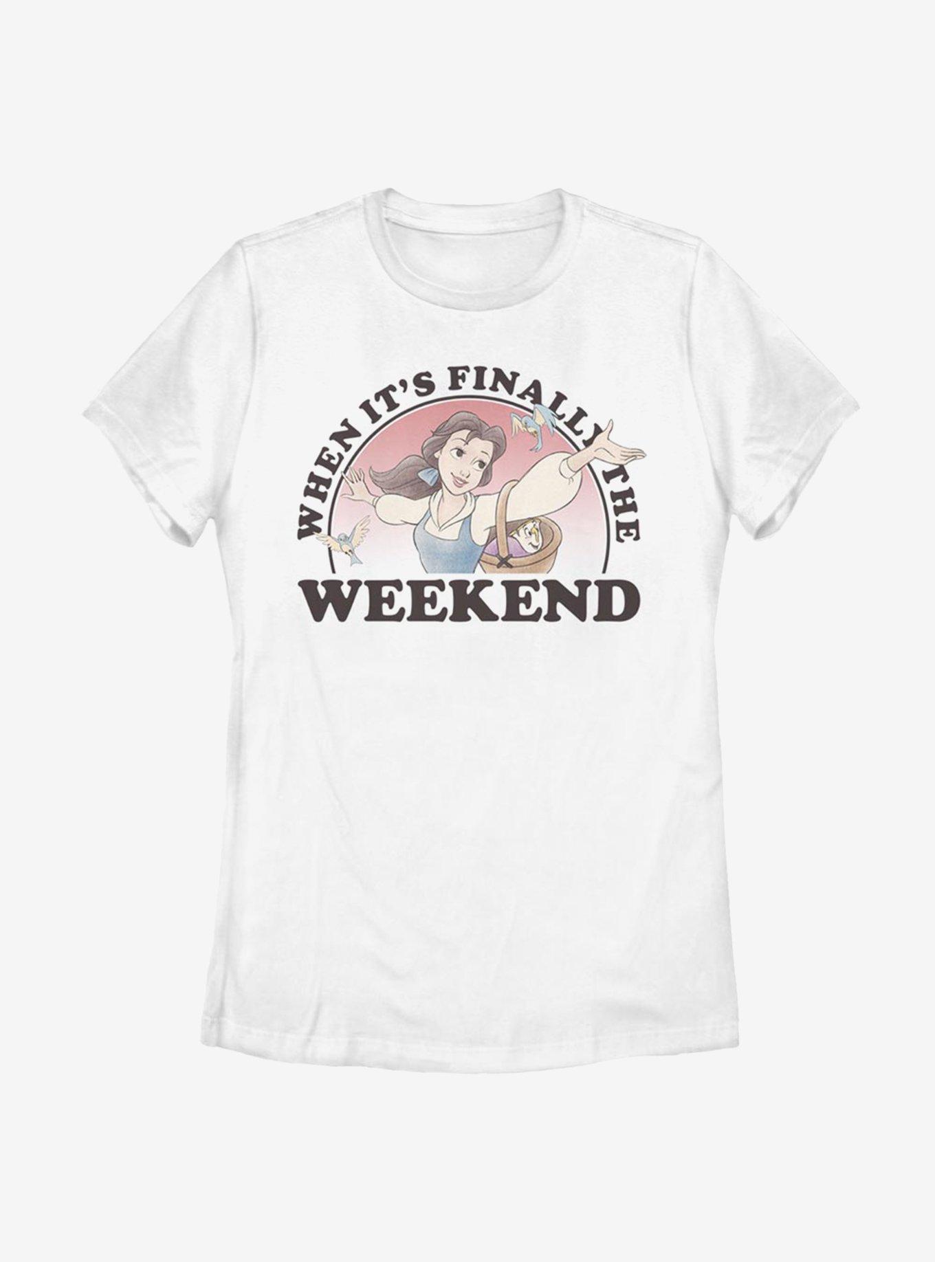 Disney Beauty And The Beast Weekend Belle Womens T-Shirt, WHITE, hi-res