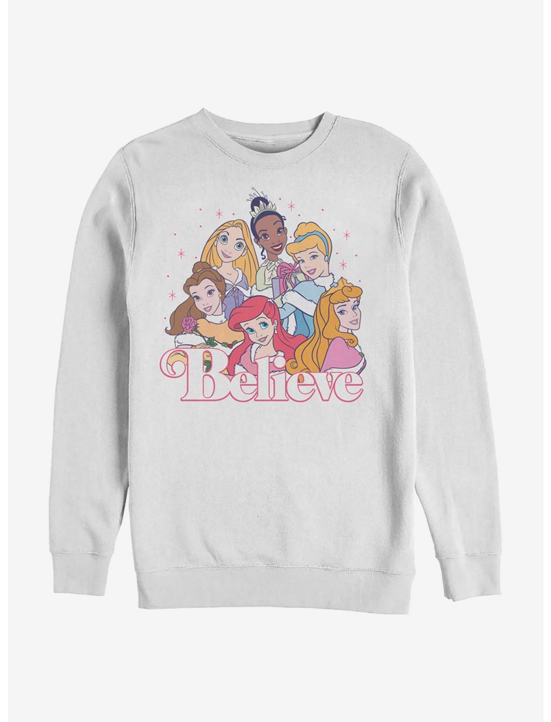Disney Princesses Believe Sweatshirt, WHITE, hi-res