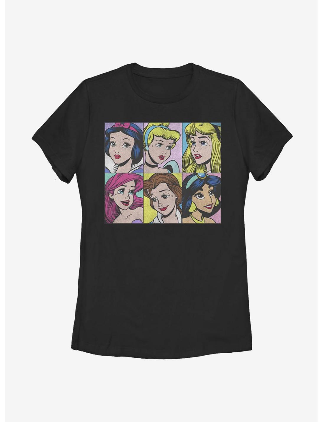 Disney Princesses Pop Princesses Womens T-Shirt, BLACK, hi-res