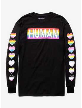 Human Pride Heart Sleeve Long-Sleeve T-Shirt, , hi-res
