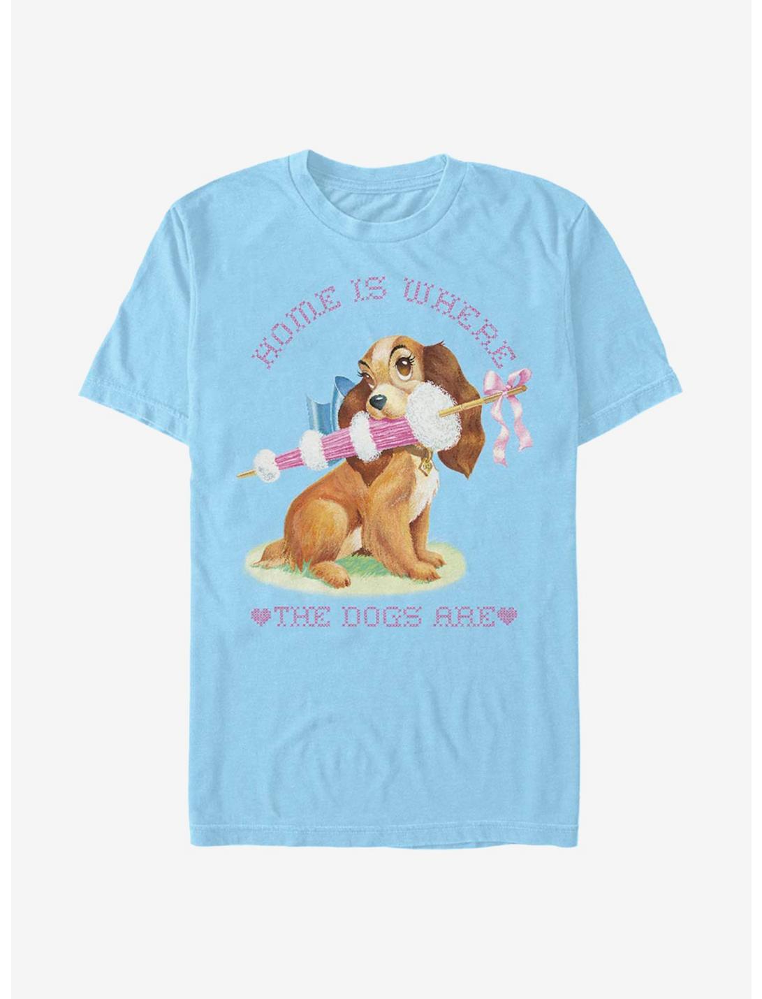 Disney Lady And The Tramp Home Is Where T-Shirt, , hi-res
