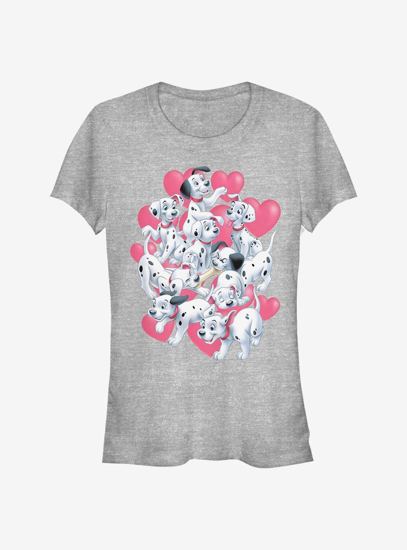 Disney 101 Dalmatians Dalmatian Group Valentine Girls T-Shirt, ATH HTR, hi-res