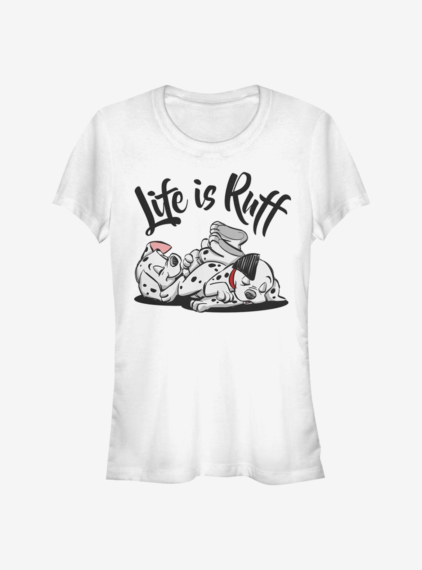 Disney 101 Dalmatians Life Is Ruff Girls T-Shirt, WHITE, hi-res