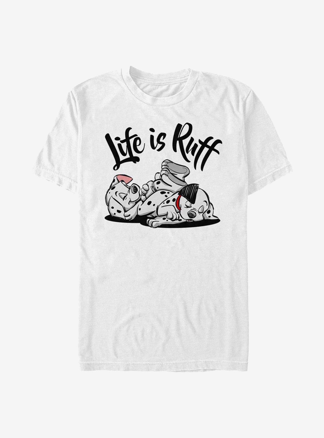 Disney 101 Dalmatians Life Is Ruff T-Shirt, WHITE, hi-res