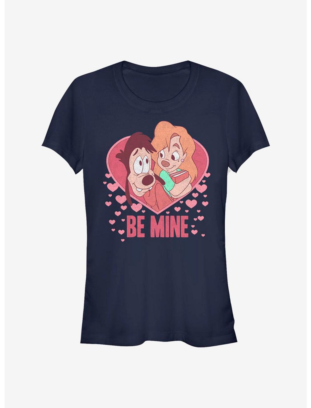 Disney A Goofy Movie Max And Roxanne Be Mine Girls T-Shirt, NAVY, hi-res