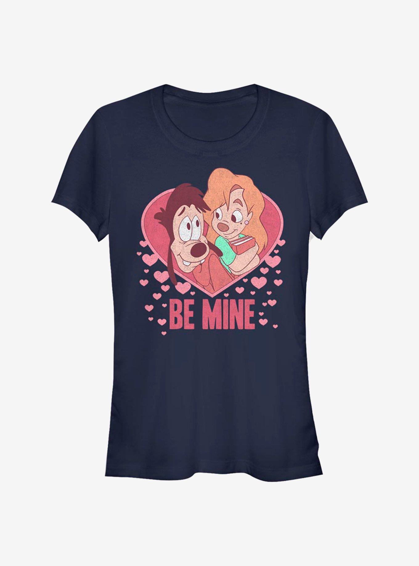 Disney A Goofy Movie Max And Roxanne Be Mine Girls T-Shirt, NAVY, hi-res