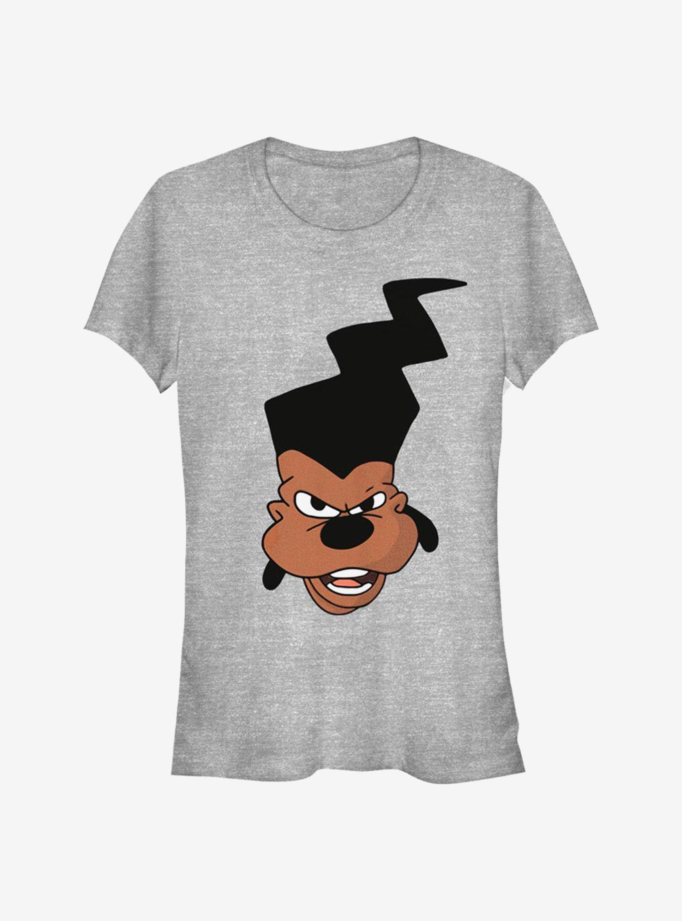 Disney A Goofy Movie Powerline Big Face Girls TShirt GREY Hot Topic