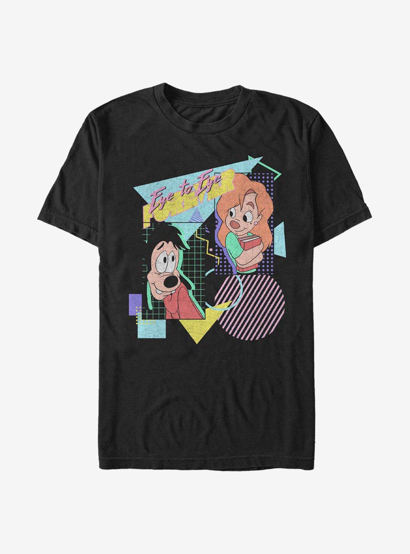 Disney A Goofy Movie Eye To Eye 80's T-Shirt, BLACK, hi-res