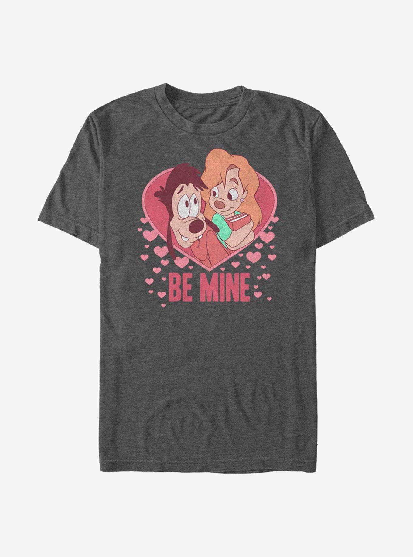 Disney A Goofy Movie Max And Roxanne Be Mine T-Shirt, CHAR HTR, hi-res