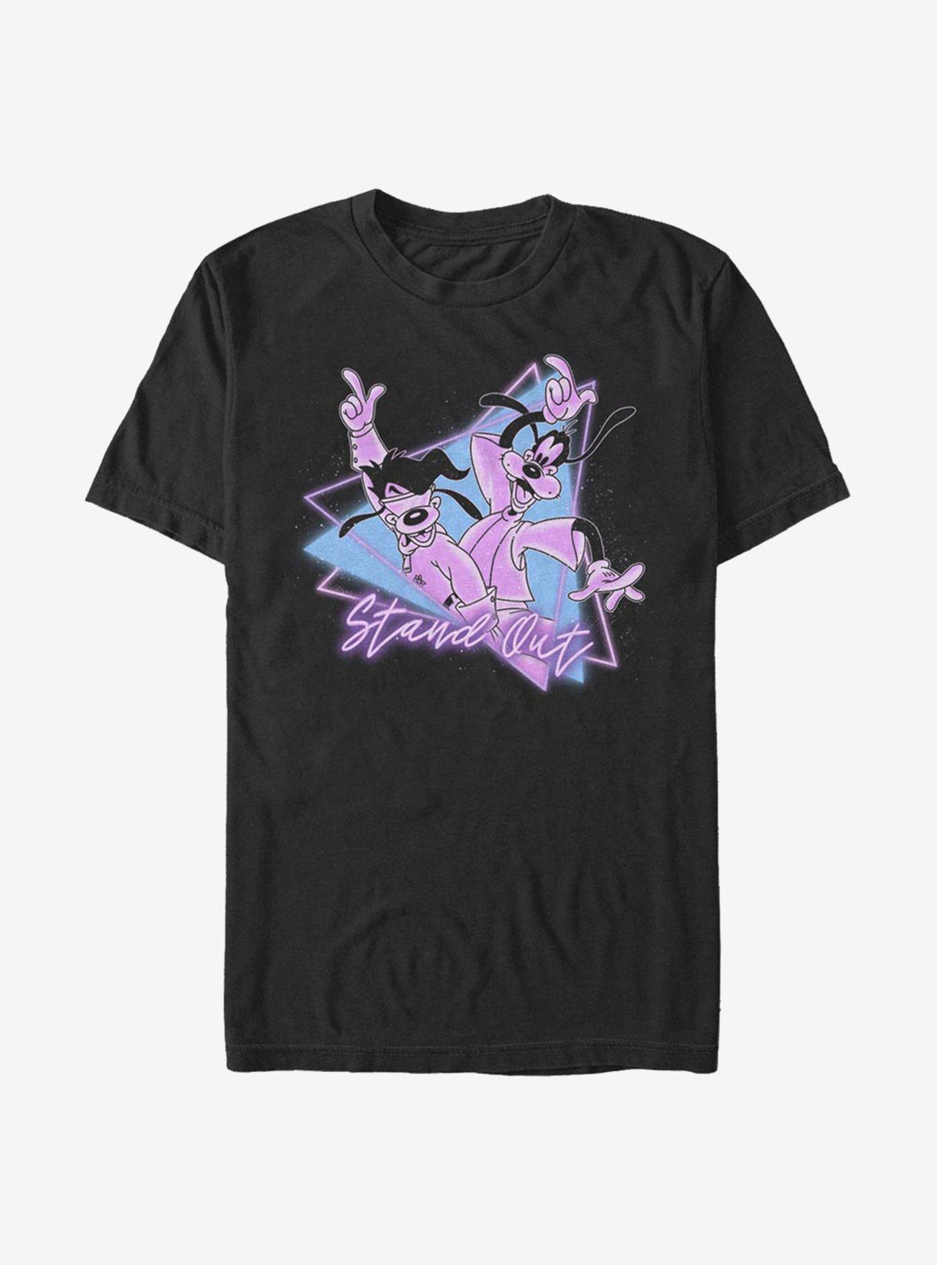 Disney A Goofy Movie Neon Rock T-Shirt, BLACK, hi-res