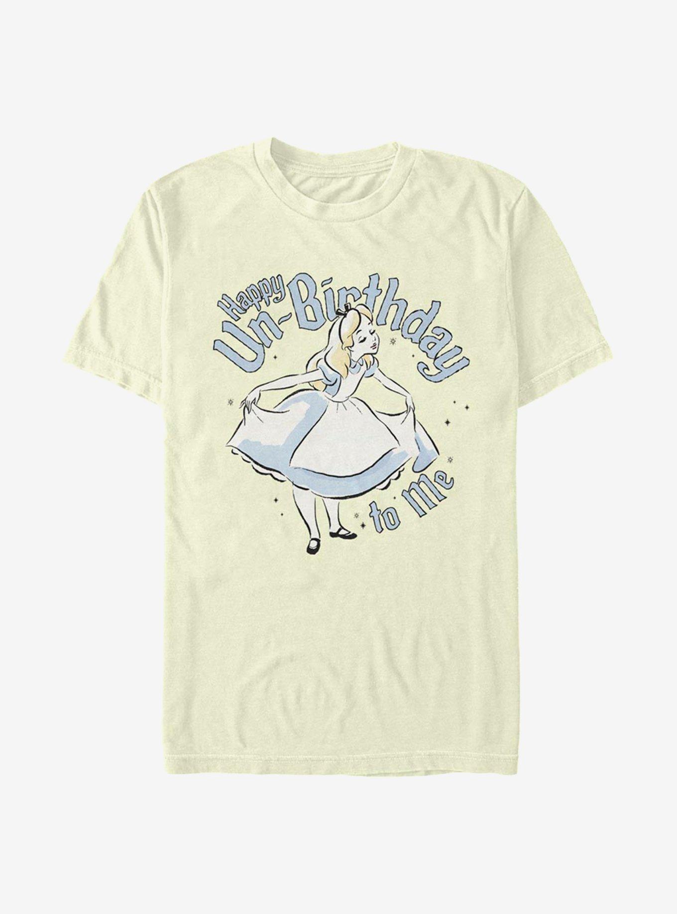 Disney Alice In Wonderland Alice Un-Birthday T-Shirt, NATURAL, hi-res