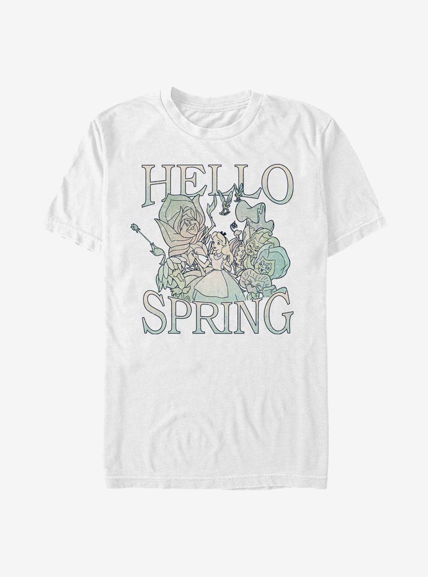 Disney Alice In Wonderland Spring Garden Alice T-Shirt, WHITE, hi-res