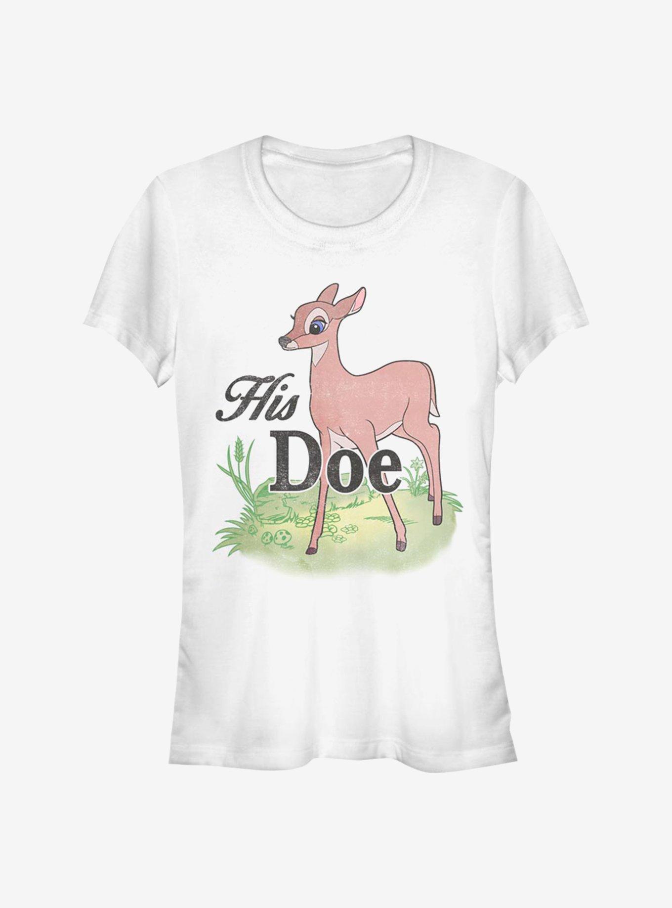 Disney Bambi His Doe Girls T-Shirt, WHITE, hi-res