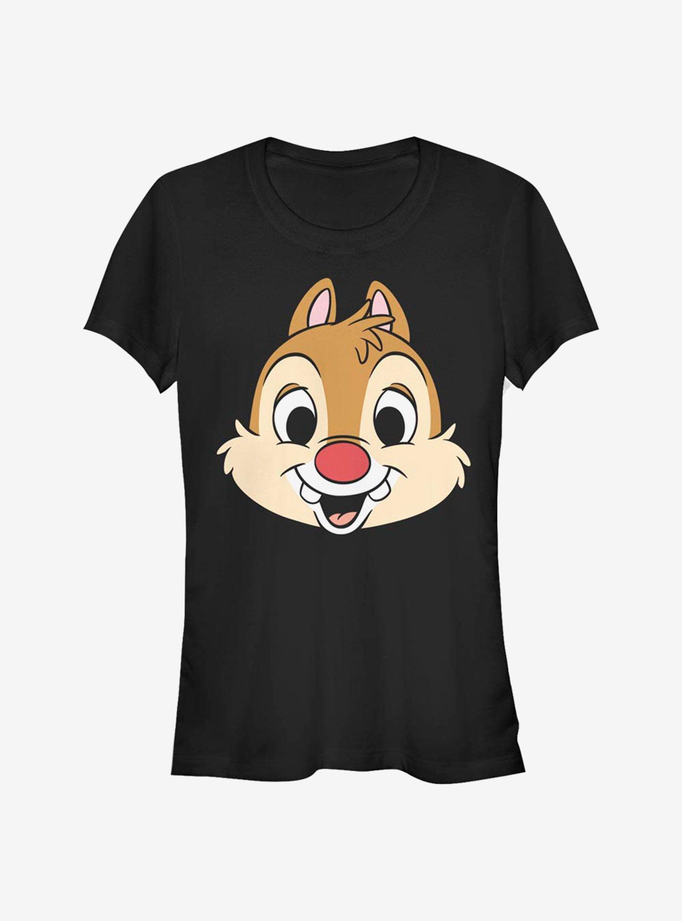 Disney Chip N' Dale Dale Big Face Girls T-Shirt, BLACK, hi-res