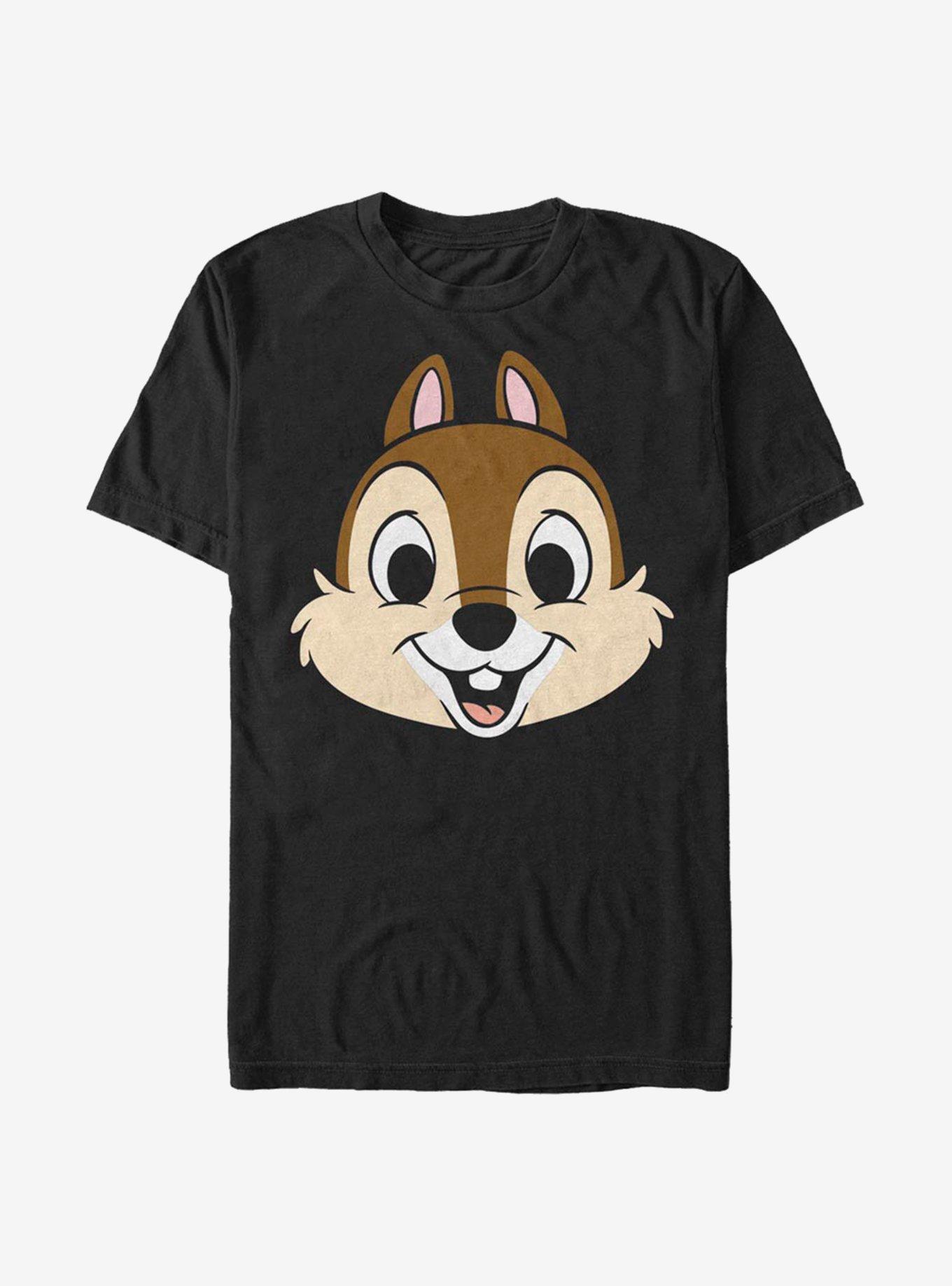 Disney Chip N' Dale Chip Big Face T-Shirt, BLACK, hi-res