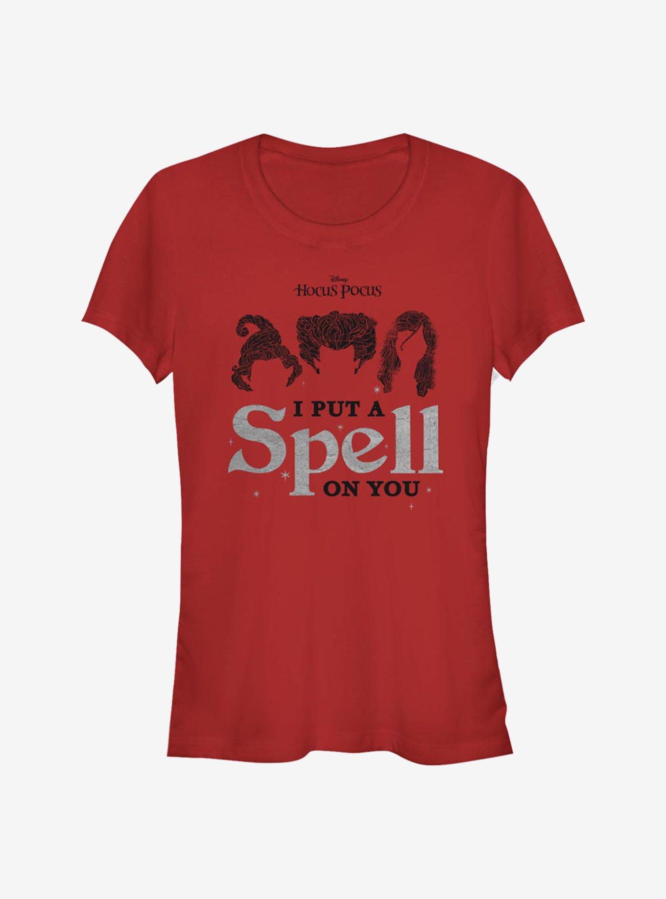 Disney Hocus Pocus I Put A Spell On You Girls T-Shirt, RED, hi-res