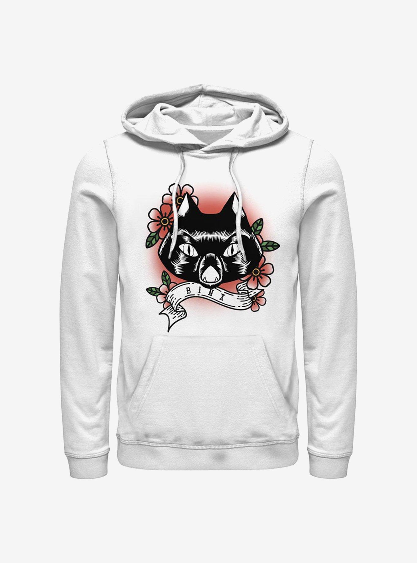 Disney Hocus Pocus Binx Cat Hoodie, WHITE, hi-res