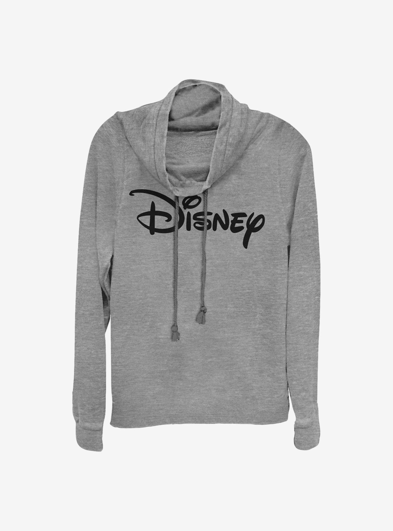 Disney Basic Disney Logo Cowlneck Long-Sleeve Girls Top, , hi-res