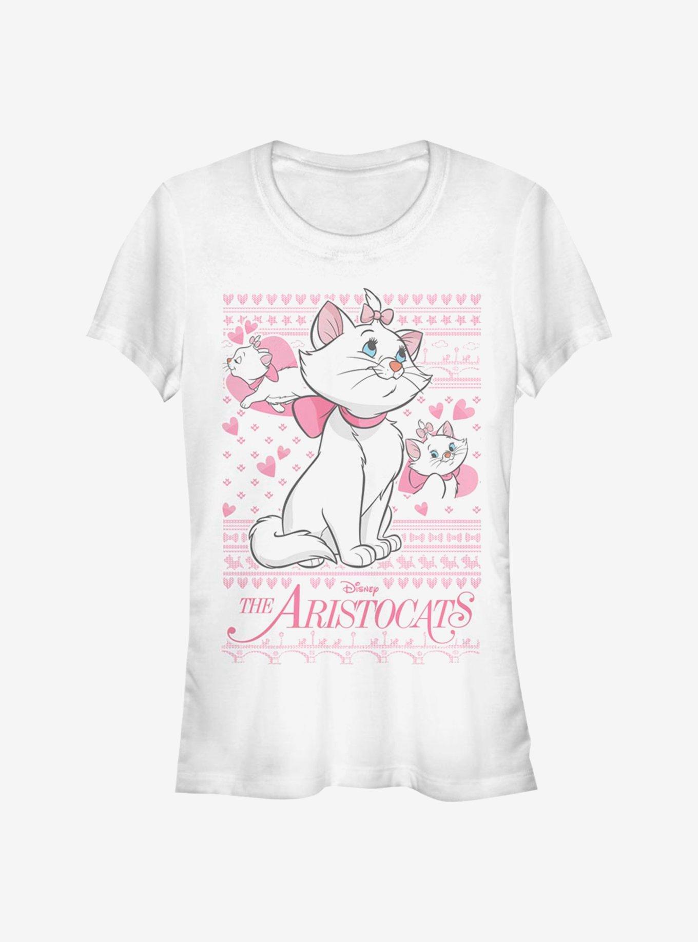 Disney The Aristocats Marie Ugly Holiday Sweater Girls T-Shirt, WHITE, hi-res
