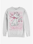 Disney The Aristocats Marie Ugly Holiday Sweater Crew Sweatshirt, WHITE, hi-res